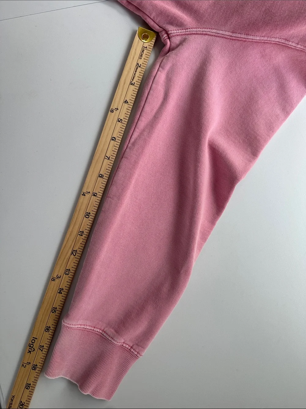 Disney Disneyland Resort Pink Crewneck Sweatshirt with Rainbow Vertical Logo